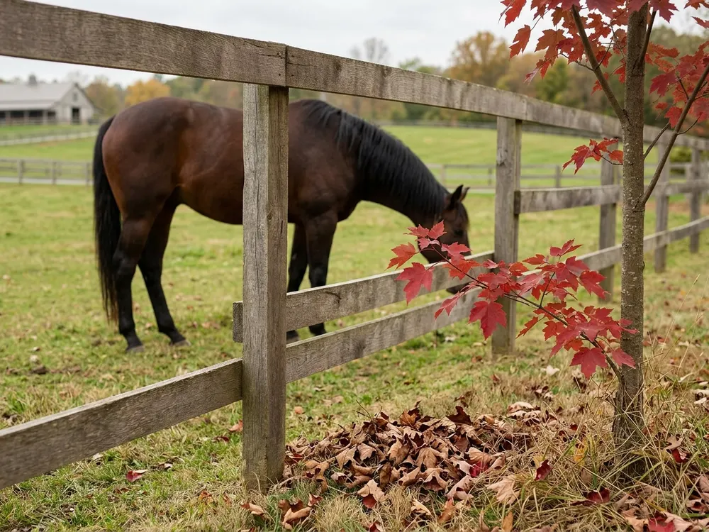 Wilted Red Maple Leaves