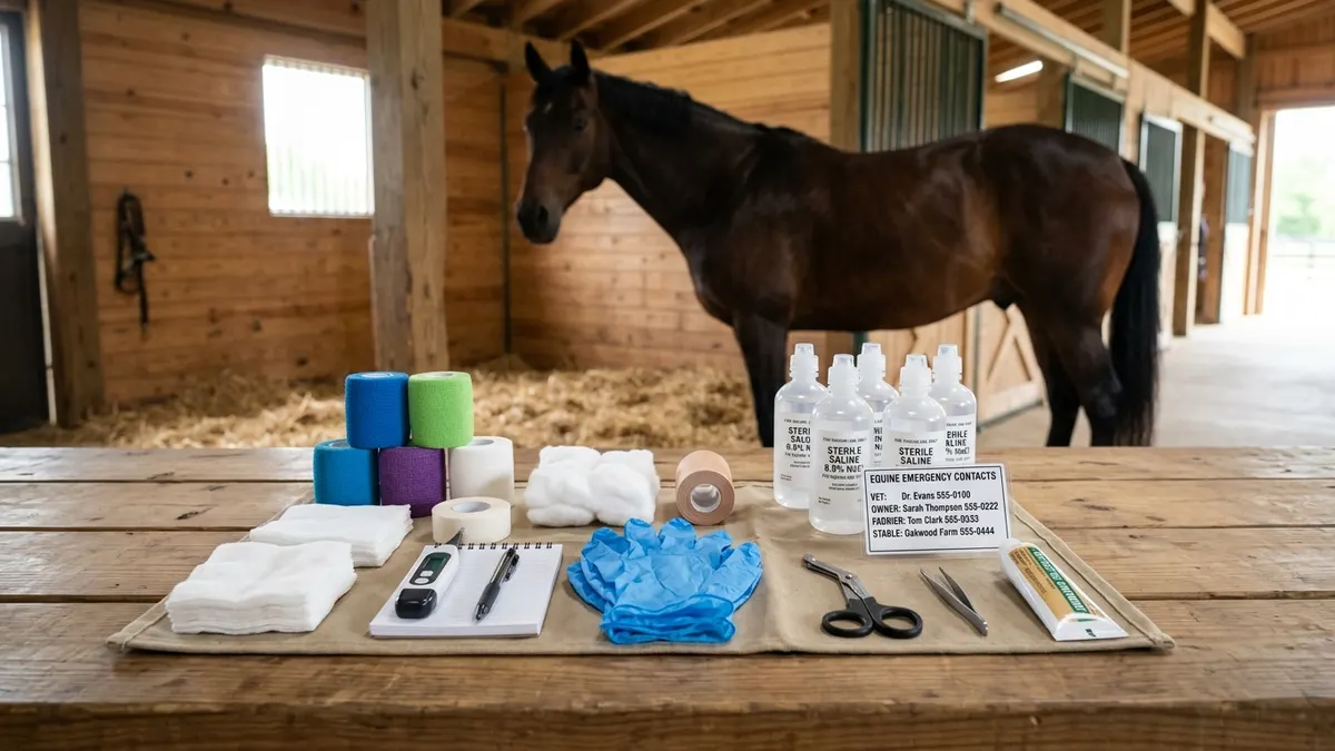 Horse First-Aid Kit: What to Keep at the Barn and Trailer