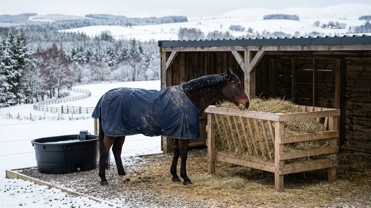 Winter Horse Care: Forage, Water, Mud and Shelter