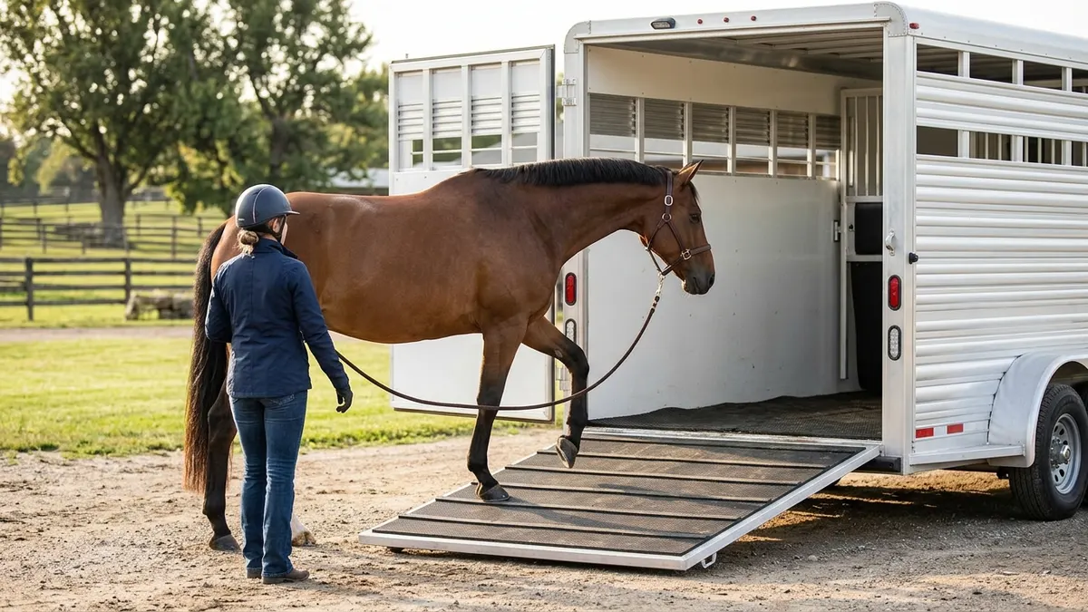 Loading Into a Stock Trailer