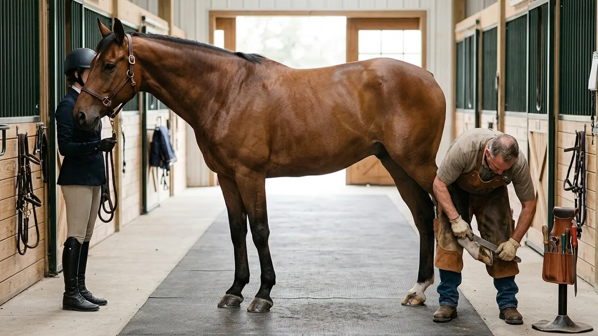 Stand Quietly for the Farrier